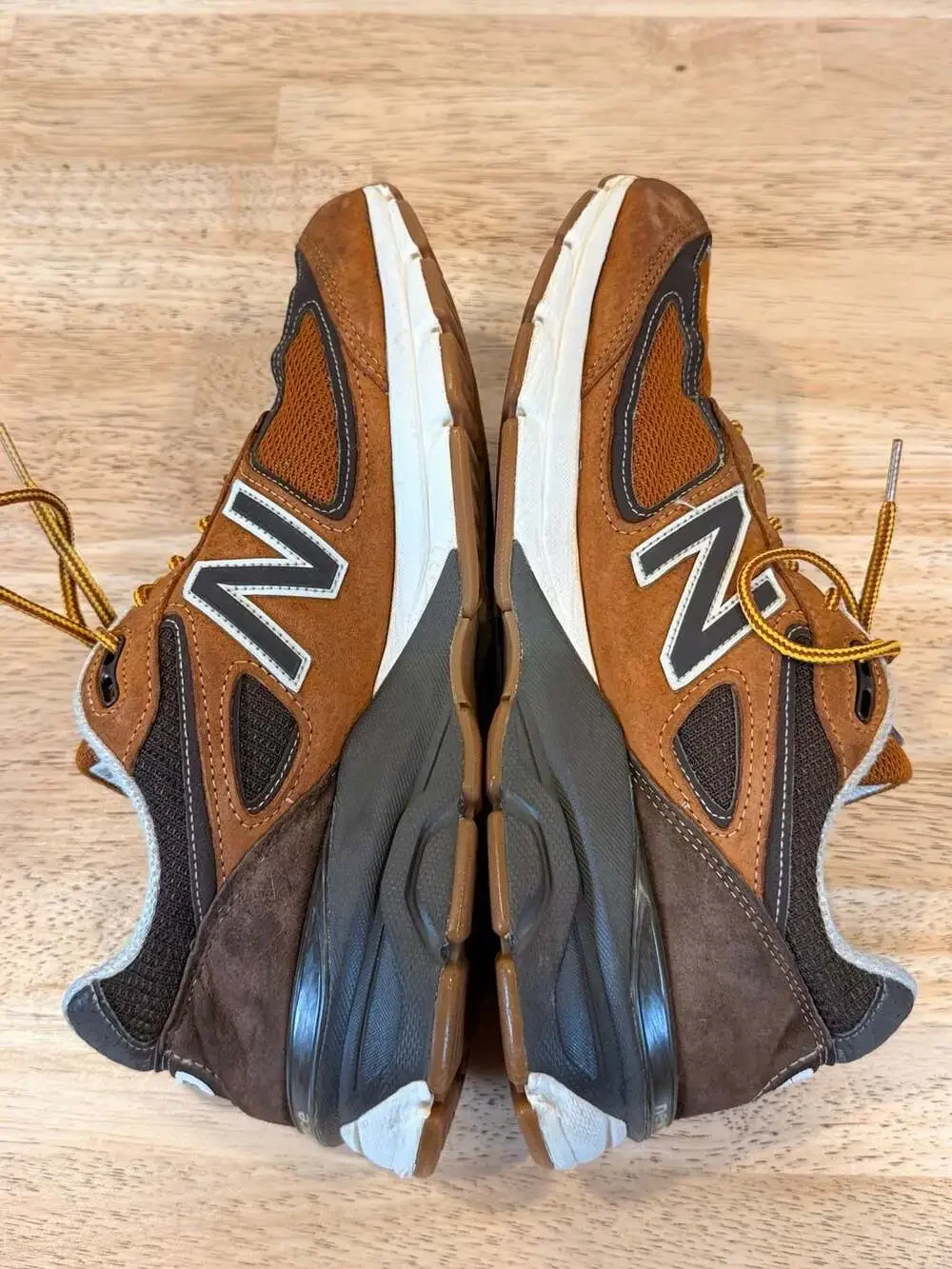 New Balance x L.L. Bean 990v4 Made in USA Brown Sneakers - Picture 6 of 9